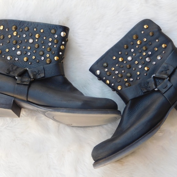Zara Shoes - Zara Trafaluc Studded Moto Boots.